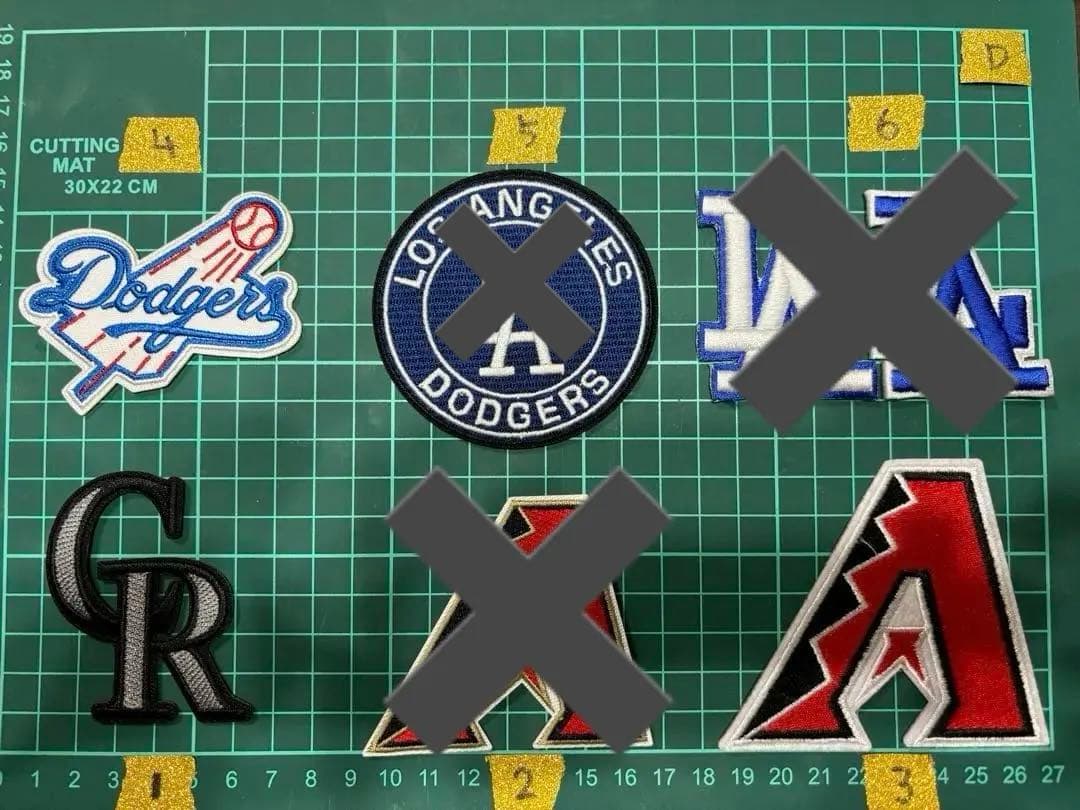 【確認用】MLB チーム　アイロン　刺繍ワッペン　38枚セット