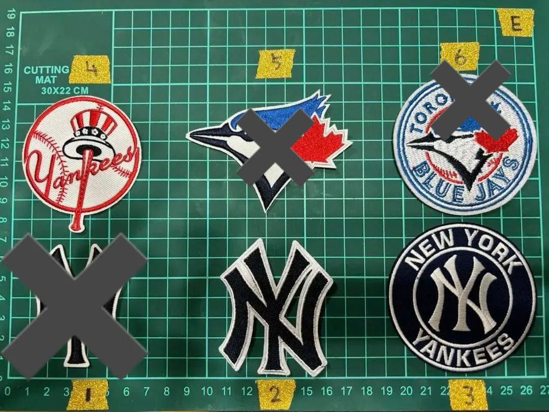 【確認用】MLB チーム　アイロン　刺繍ワッペン　38枚セット
