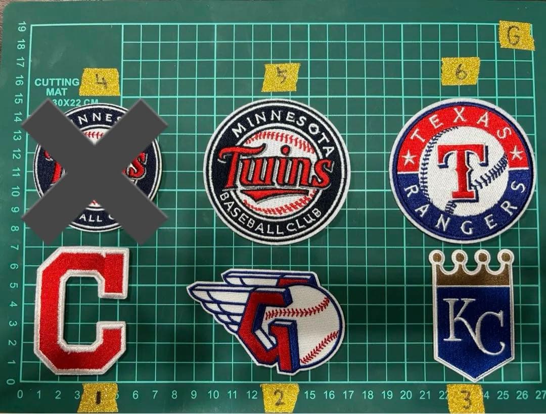 【確認用】MLB チーム　アイロン　刺繍ワッペン　38枚セット