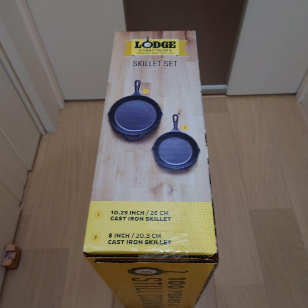 【未使用新品】LODGE ロッジ キャストアイロン スキレット 2個セット