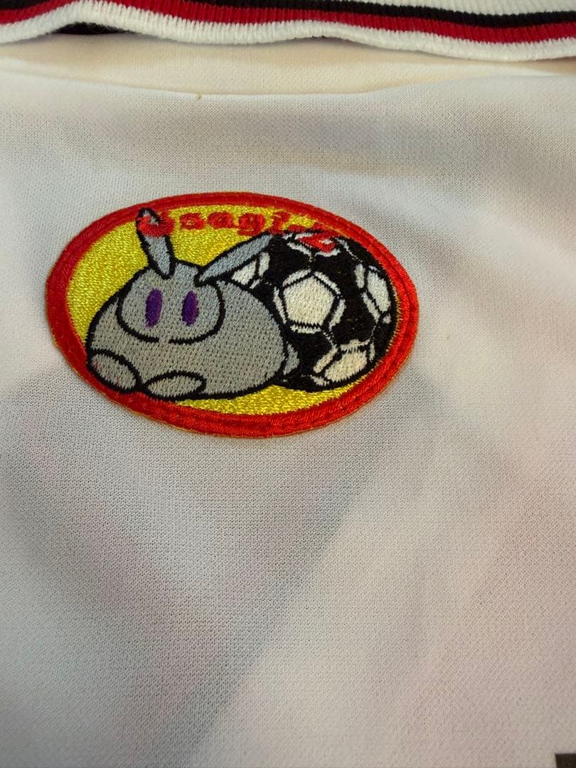 Lotto ACミラン サッカーシャツ ユニフォーム　赤・白・黒　Ｌサイズ