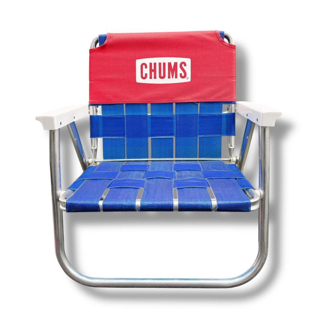 CHUMS チャムス フリップチェアロー ネイビー×レッド アウトドアチェア