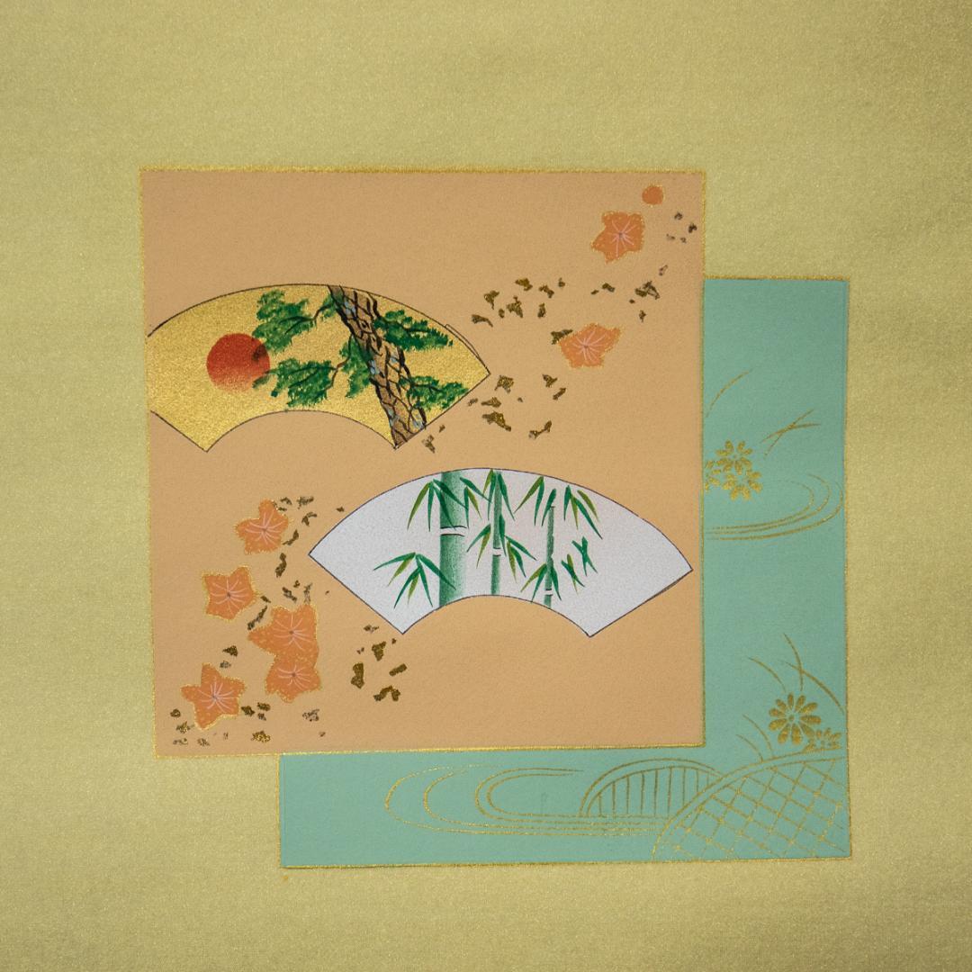 掛軸-1451　村山静苑　立雛　日本画家　桃の節句