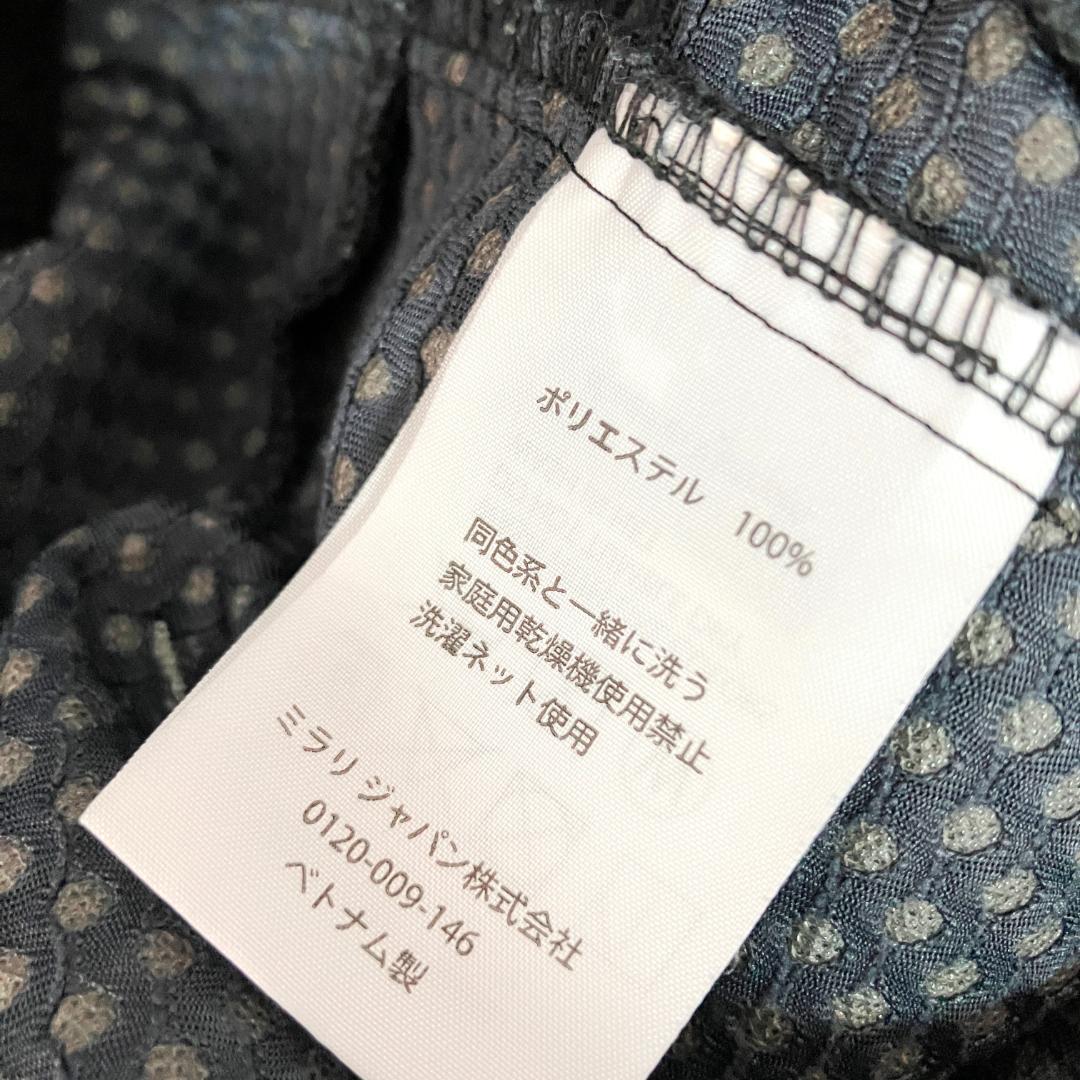 OAKLEY　フィットネスパンツ　ブラック　ロゴ　刺繍　ジップアップ　ワイド