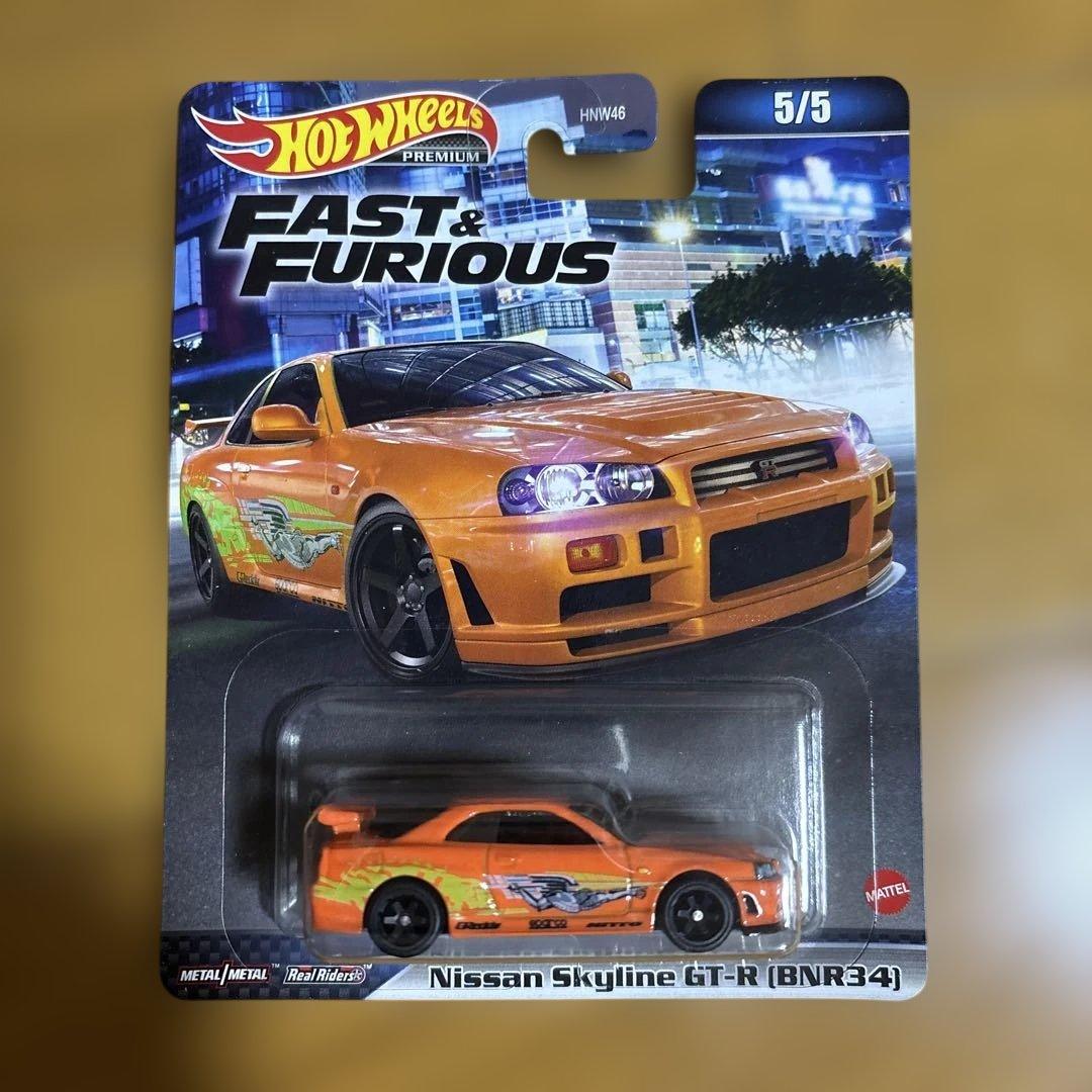 Hot Wheels Fast & Furious 5台セット