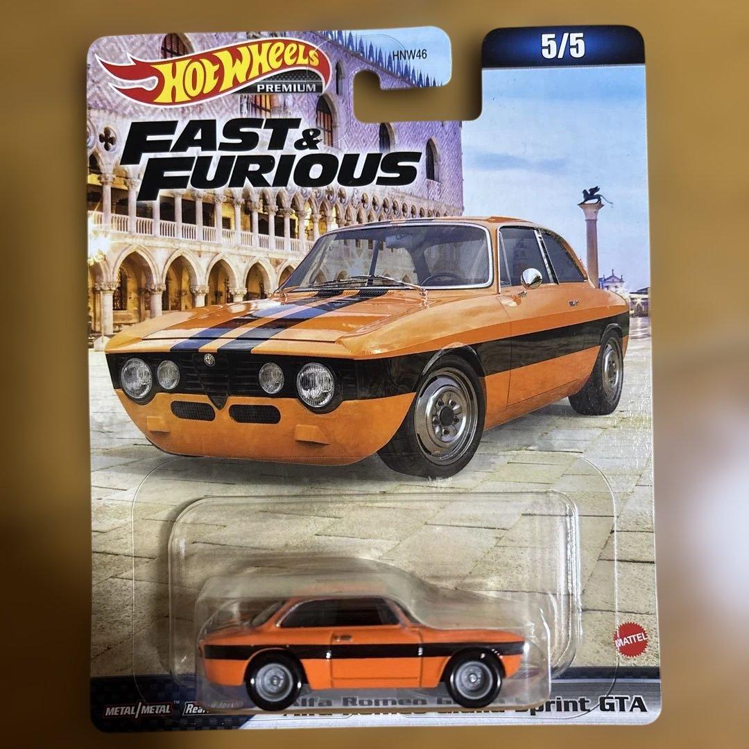 Hot Wheels Fast & Furious 5台セット