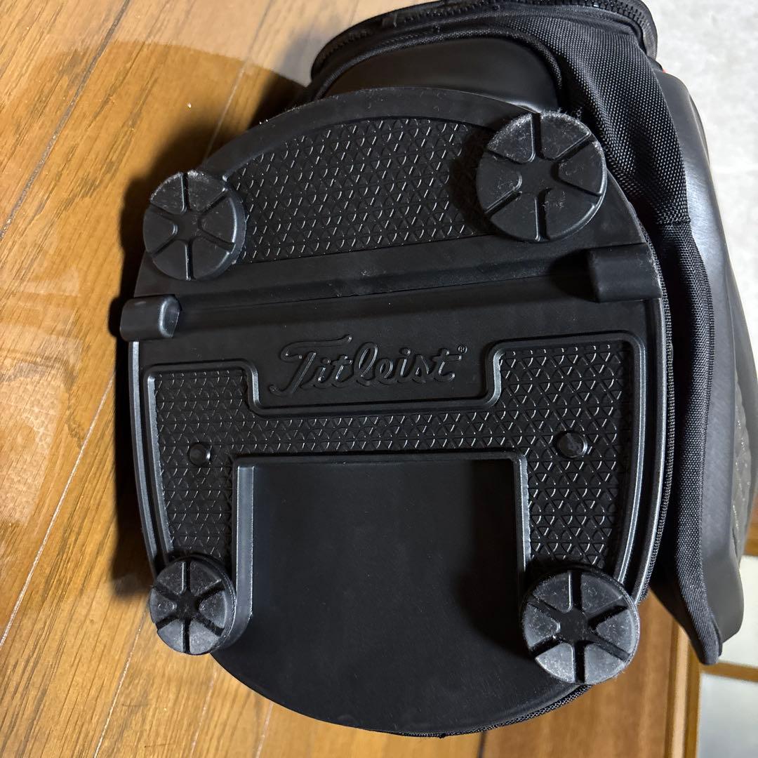 Titleistタイトリスト プレミアムスタンドキャディバッグ ブラック/レッド