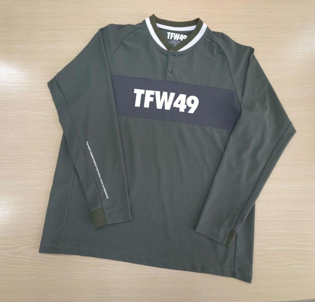メンズウェア TFW49 COLLAR LESS L/S POLO