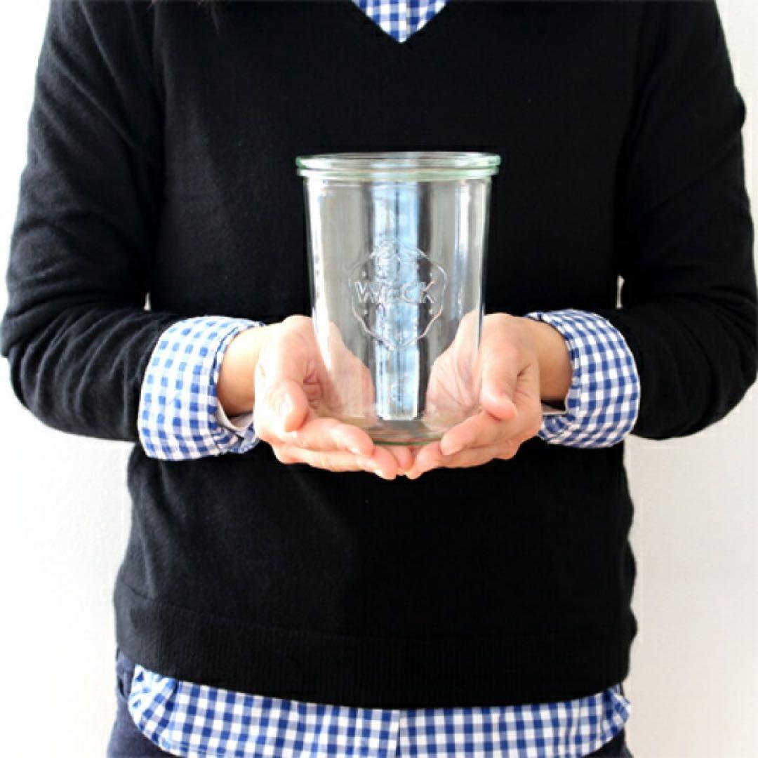 ⭐️ 新品 WECK ２個 モールドシェイプ 750ml２個 ガラス保存容器