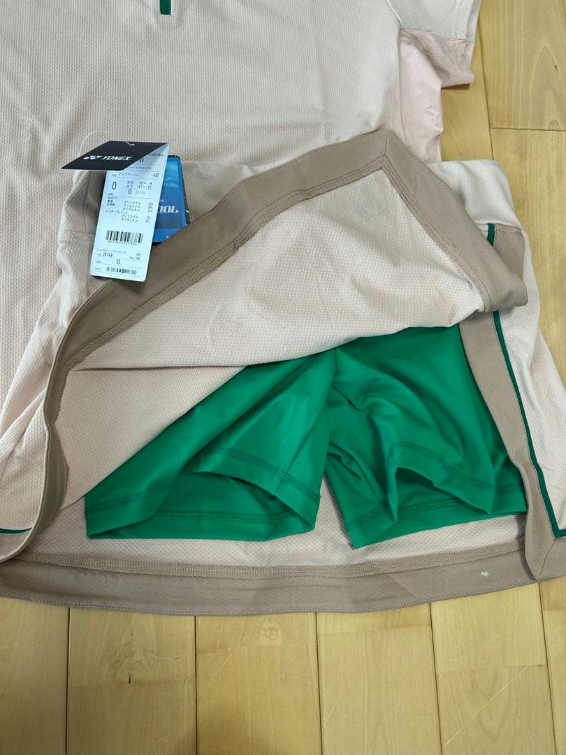 2025年　春夏新作 YONEX テニスウェアセット Oサイズベージュ
