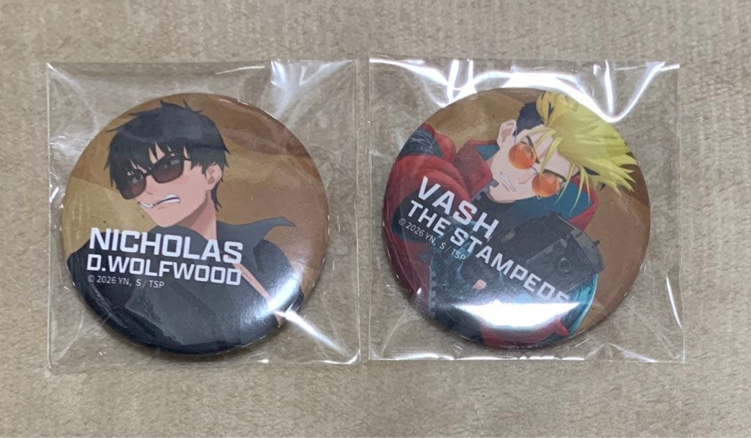 TRIGUN STARGAZE アクリルスタンド　缶バッジ　ヴァッシュ　ニコラス