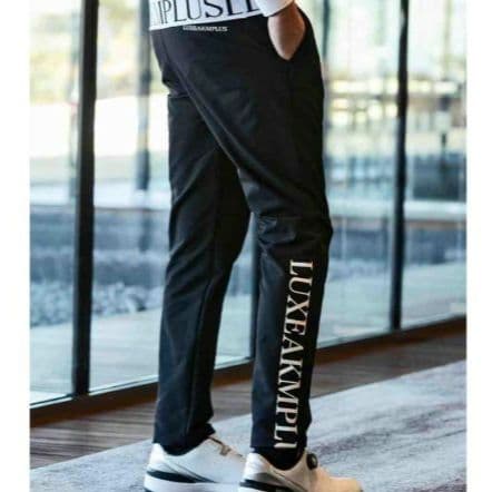 【新品】LUXEAKMPLUSゴルフ 防風ヘムロゴストレッチロングパンツMサイズ