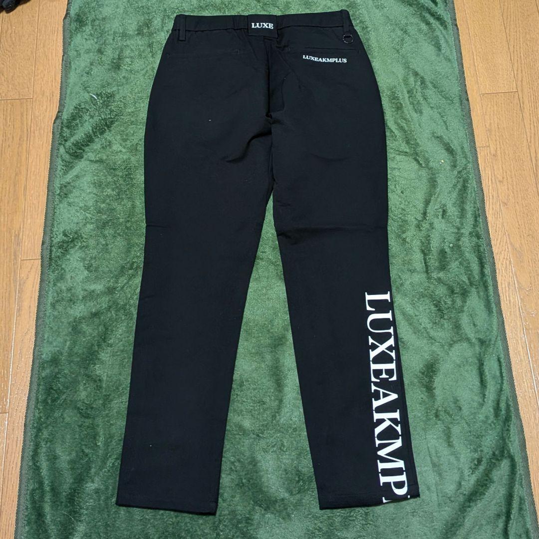 【新品】LUXEAKMPLUSゴルフ 防風ヘムロゴストレッチロングパンツMサイズ
