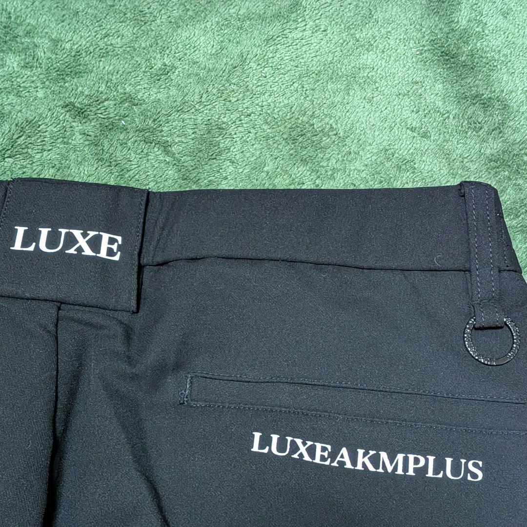【新品】LUXEAKMPLUSゴルフ 防風ヘムロゴストレッチロングパンツMサイズ