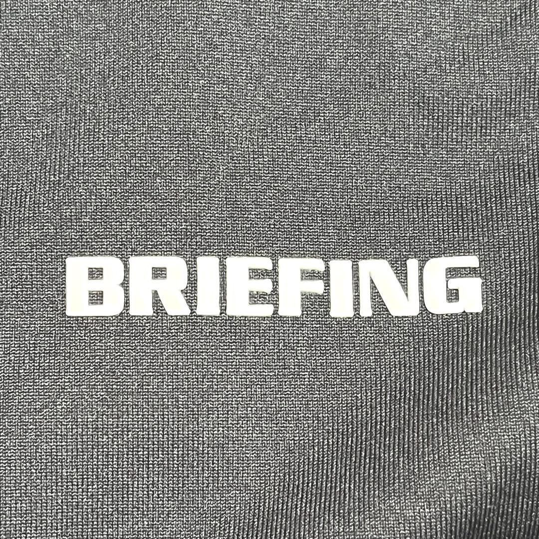 ✨未使用級✨BRIEFING ゴルフウェア 半袖 モックネック 背面ロゴ L
