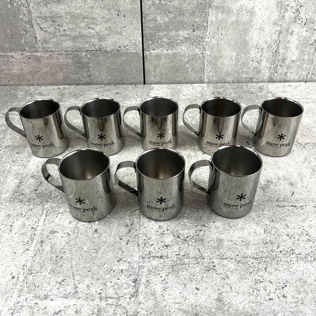 廃盤品  peak ステンレス マグカップ 8個セット 18-8
