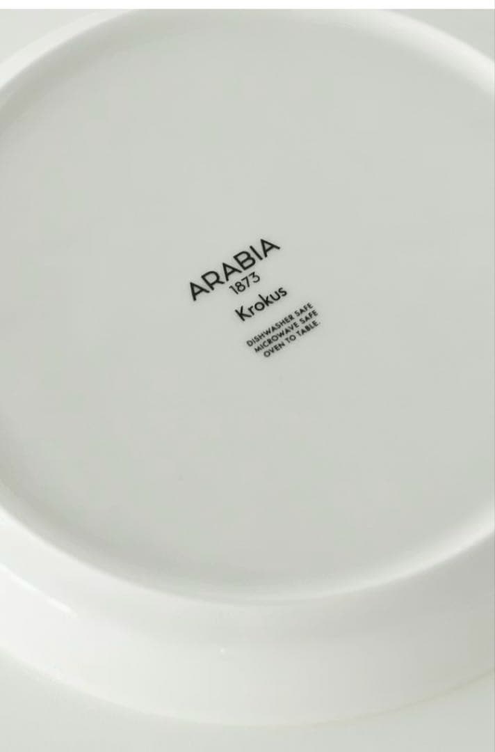 新品未使用　ARABIA/アラビア/krokus／クロッカス/プレート19㎝×2