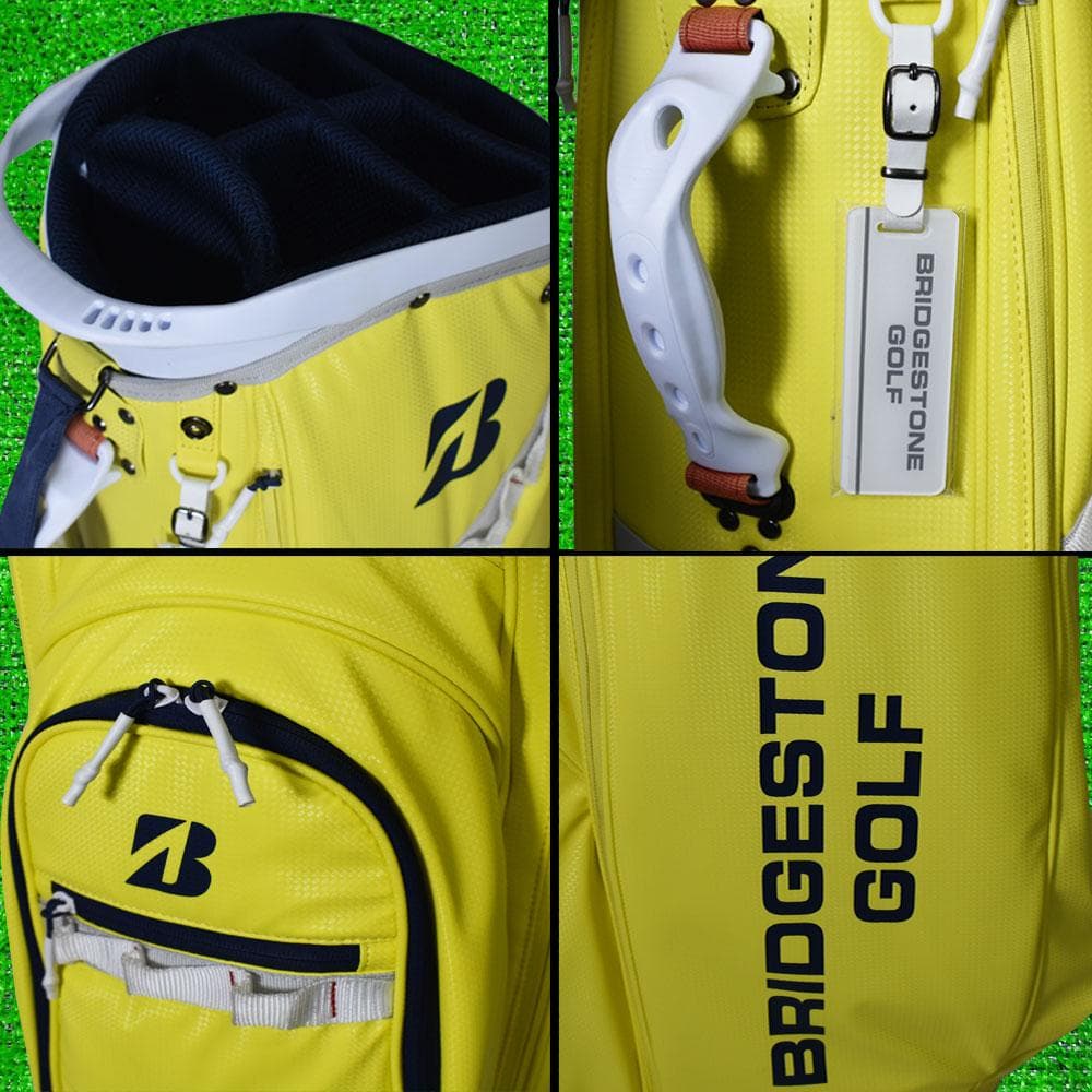 BRIDESTONE GOLF ブリヂストン キャディバッグ９型【イエロー】美品