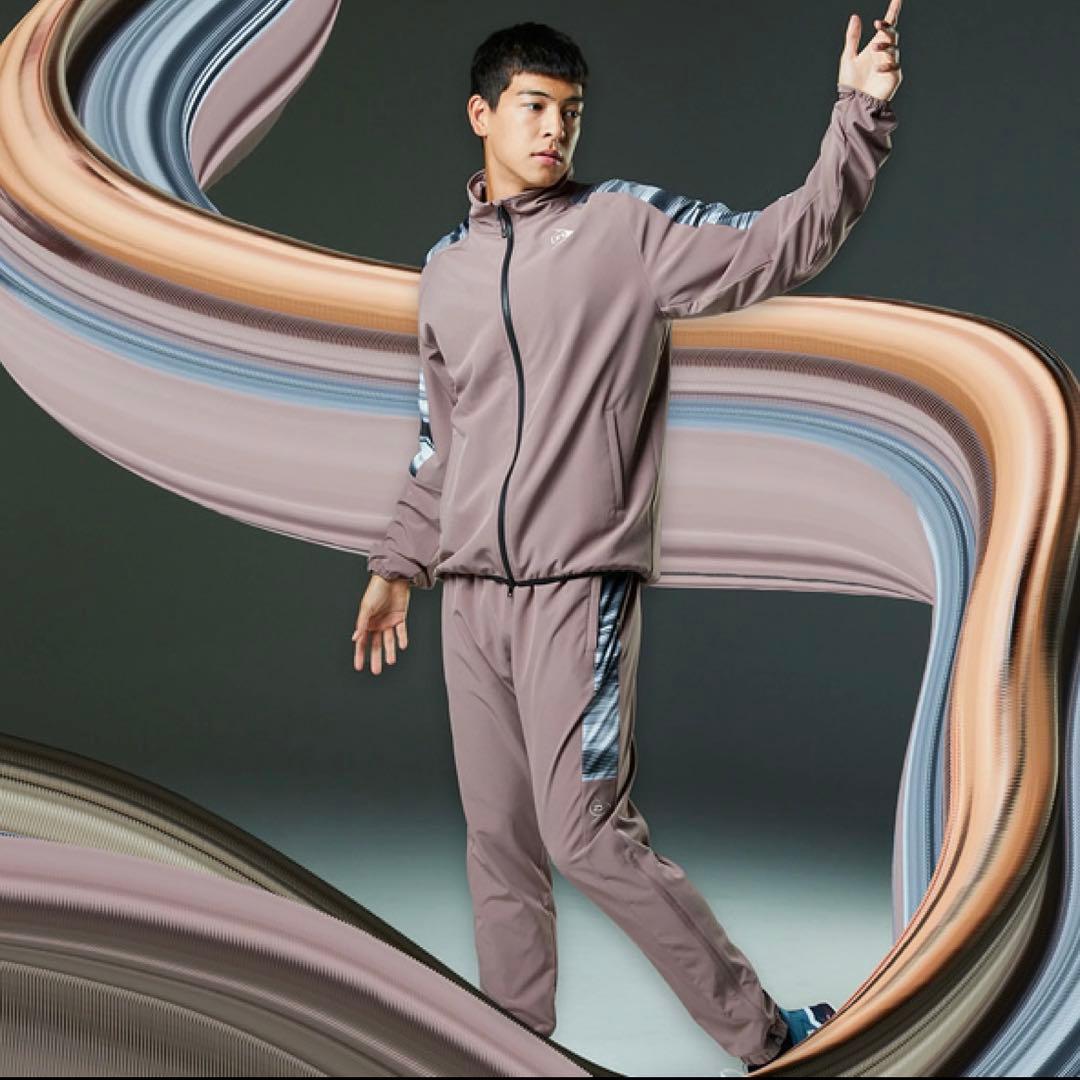 【DUNLOP】ダンロップ ユニセックス トラックジャケット ブラウン系