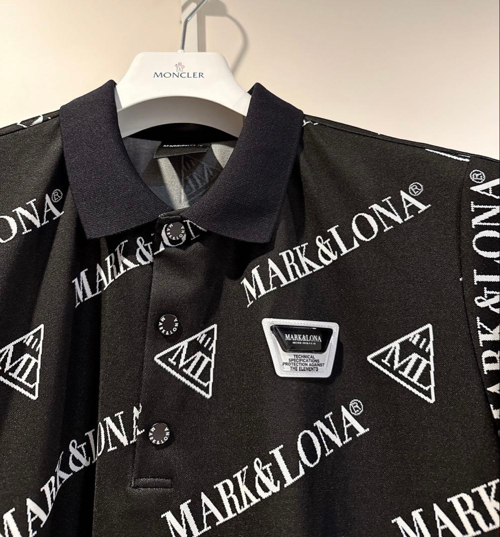 美品 ★ MARK&LONA 2024 コード ポロシャツ マーク&ロナ 黒