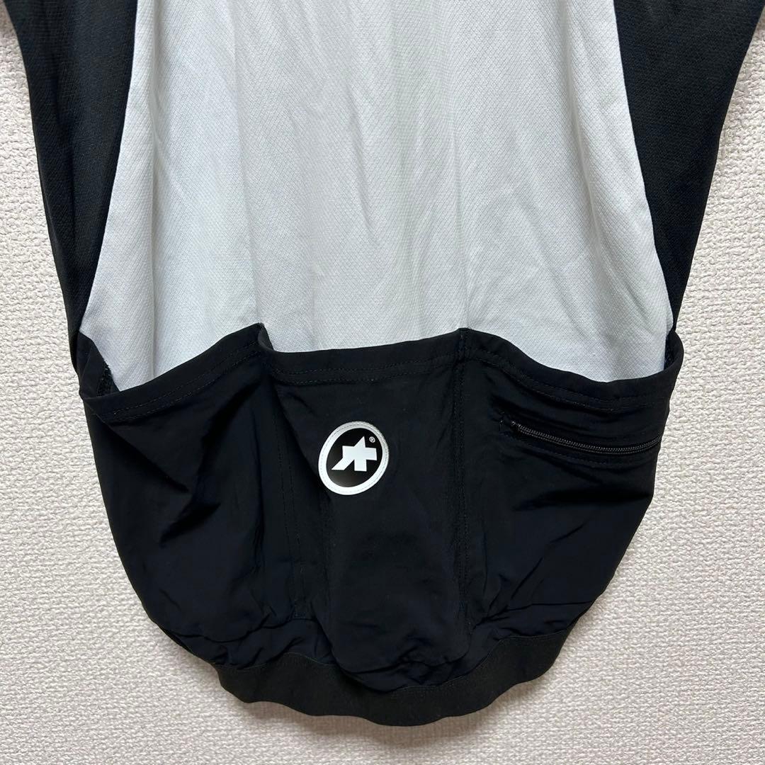 アソス SS MILLE サイクルジャージ 半袖 XL ビッグサイズ 黒白