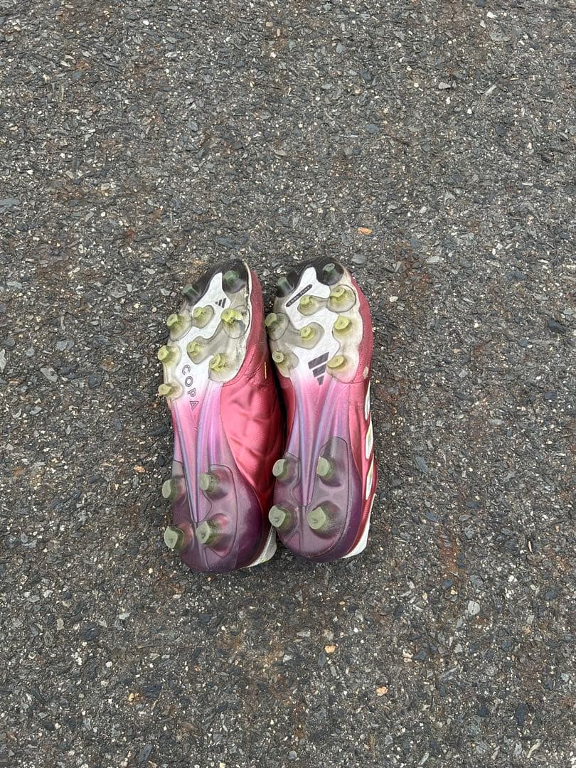 adidas サッカーシューズ 赤紫 スパイク 24.5