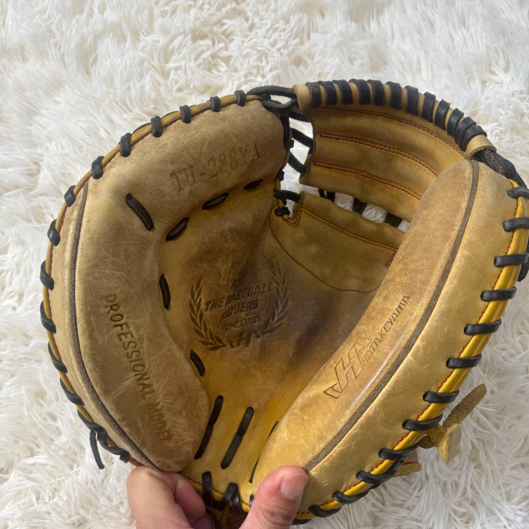 ハタケヤマ 一般 大人用 軟式 野球 グローブ キャッチャーミット 貴重な左投げ