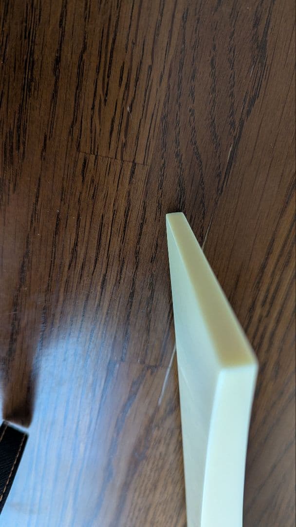 義太夫三味線バチ クリーム色 プラスチック製