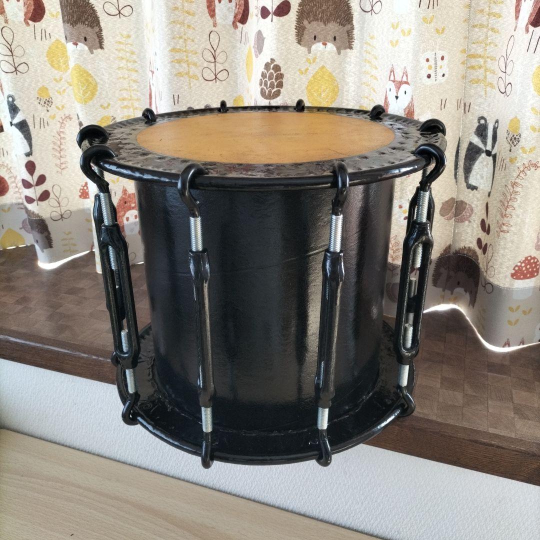 和太鼓　締太鼓　ターンバックル仕様　 高さ28.5cm 中古品