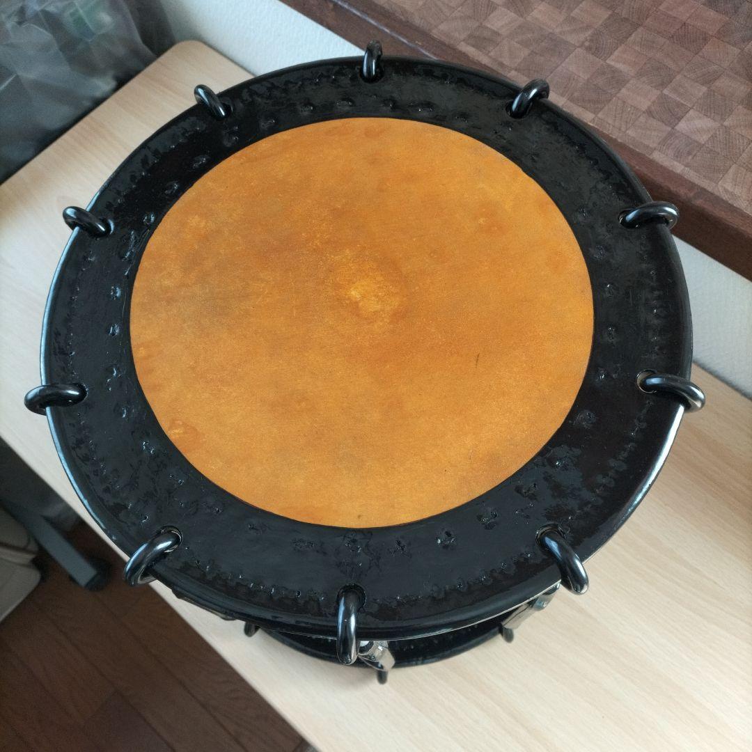 和太鼓　締太鼓　ターンバックル仕様　 高さ28.5cm 中古品