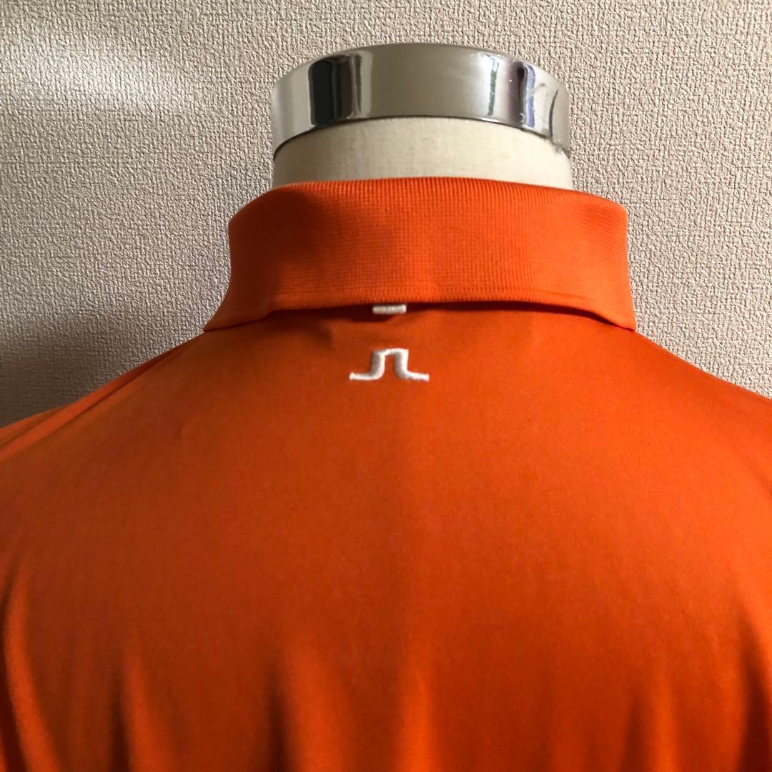 ジェイリンドバーグ スリムフィット ポロシャツ オレンジ XLサイズ