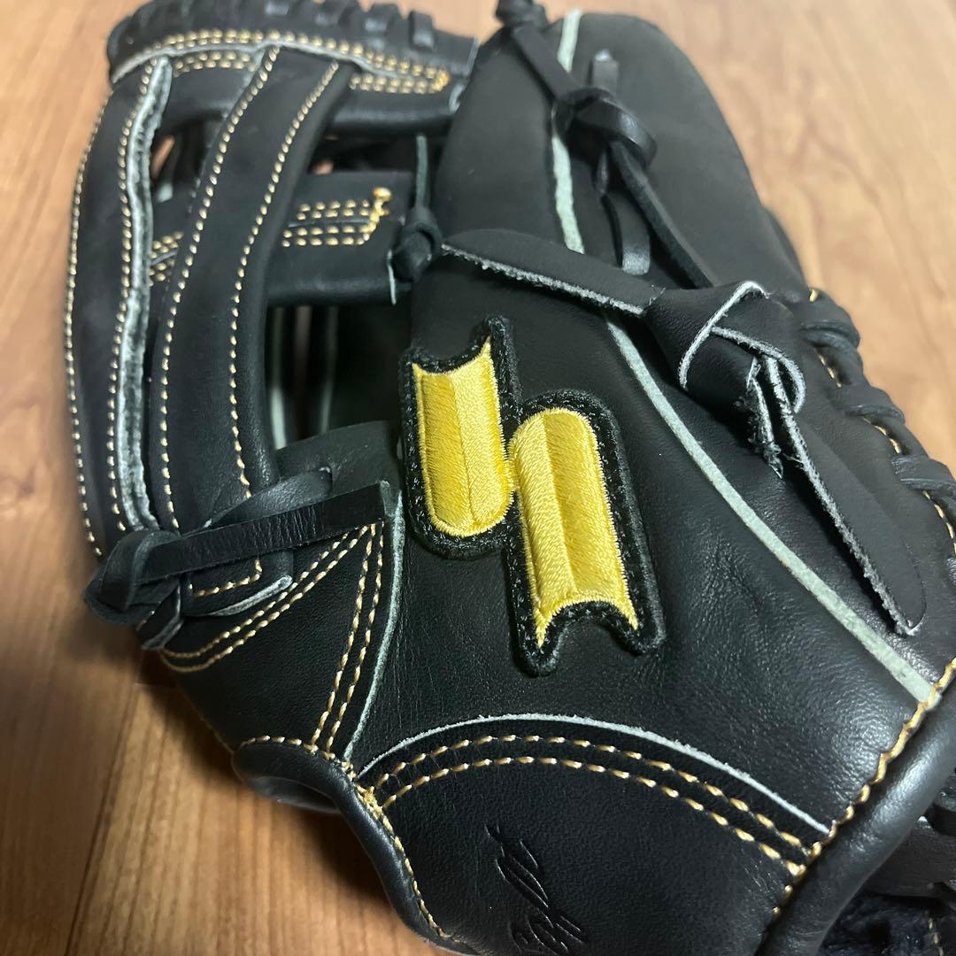 スーパースタイル 軟式野球グローブ 黒　＋グラブレザーオイル新品