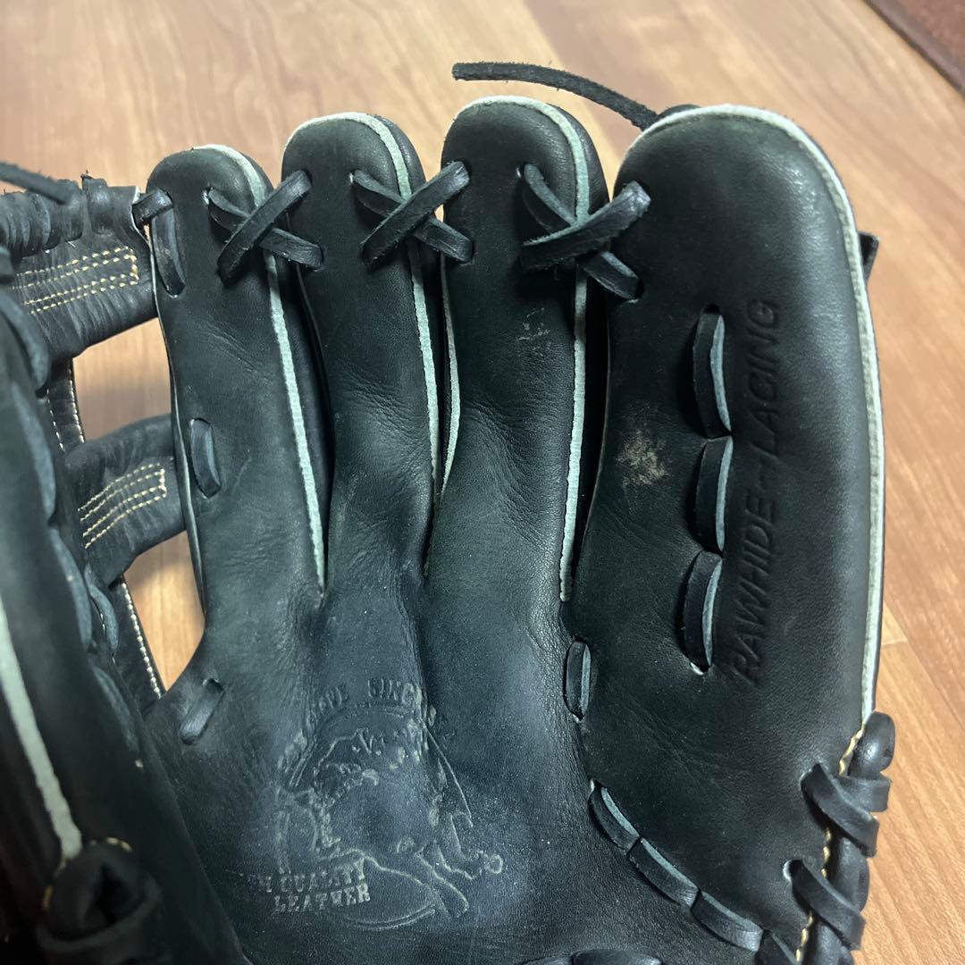 スーパースタイル 軟式野球グローブ 黒　＋グラブレザーオイル新品