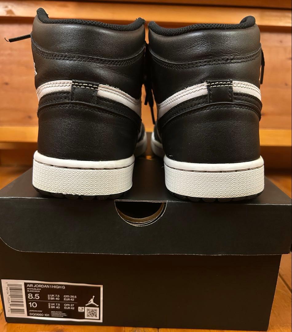 シューズ(男性用) Nike Air Jordan 1 High Golf \"Panda\"