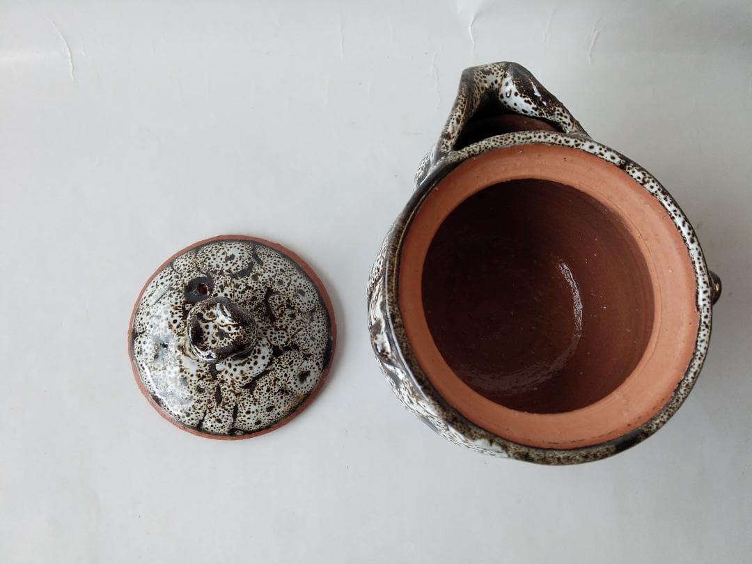 希少品 萩碗 宝瓶 佐々木建 作 萩煎茶器 共箱 現代アート 煎茶道具 新品