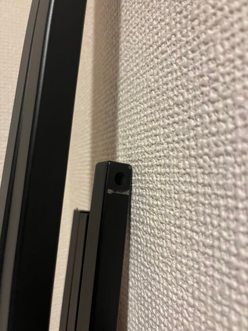 【KANADEMONO】 シンプル アイアン ハンガーラック W120
