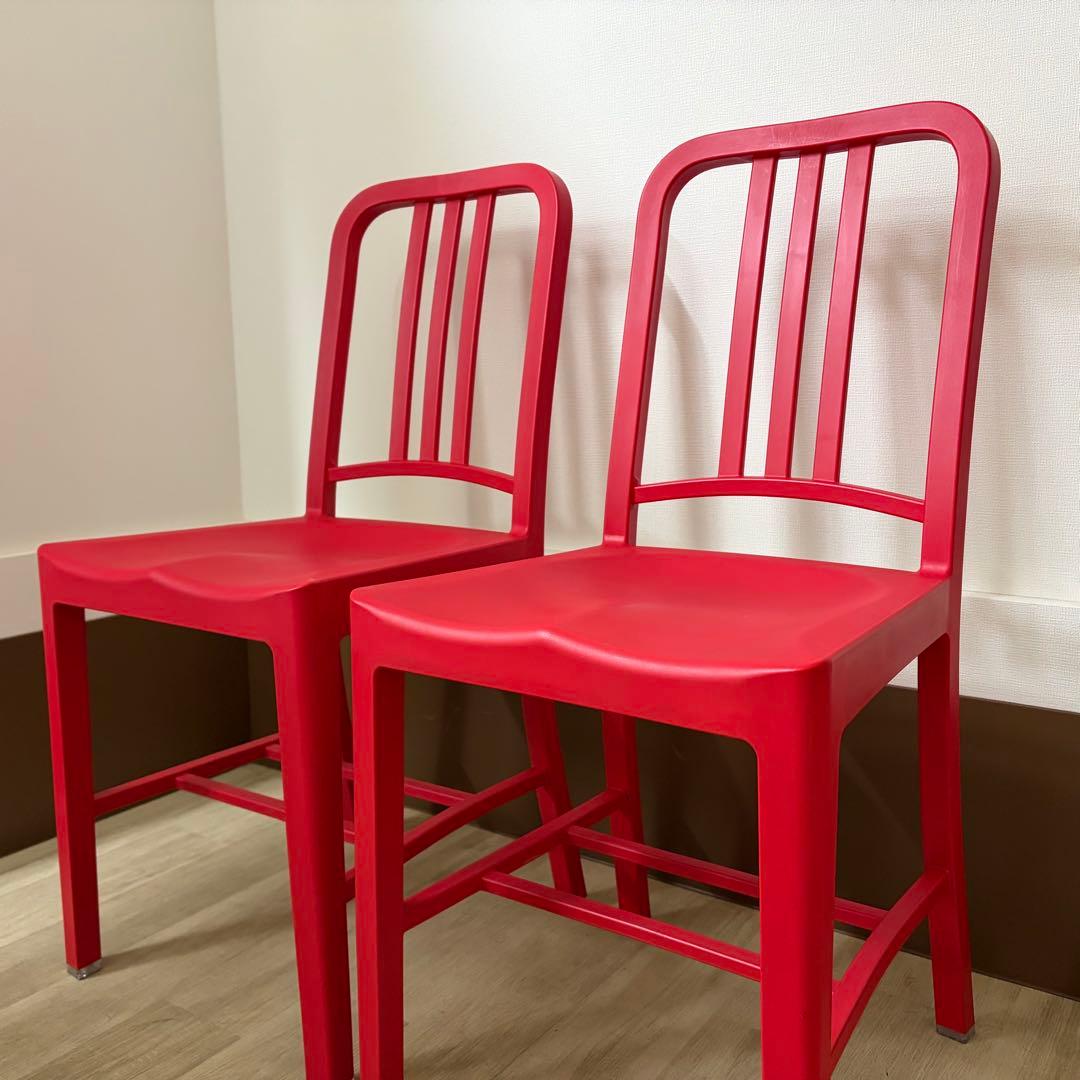 【2脚set】EMECO エメコ 111 ネイビーチェア 27万 コカコーラ