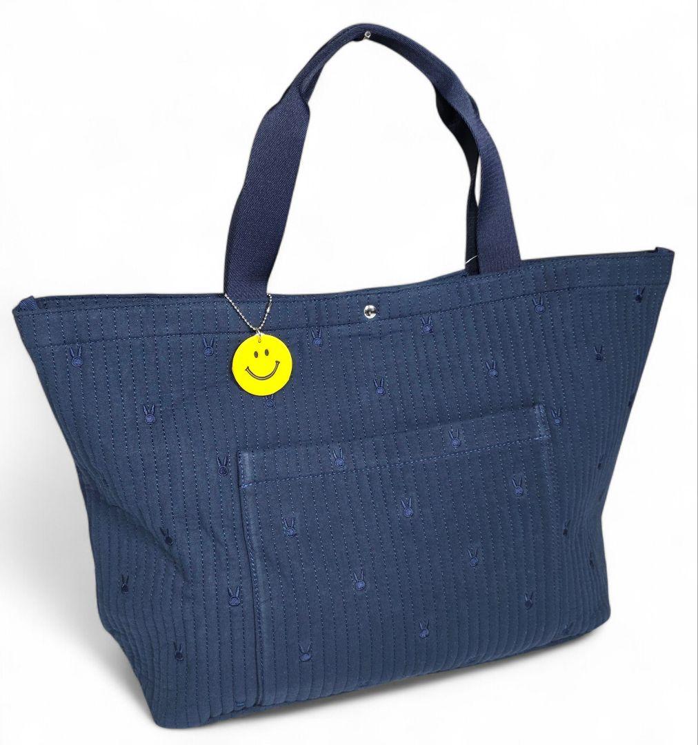 ★新品正規品PEARLYGATES/うさぎ総柄刺繍トートバッグ (UNISEX)
