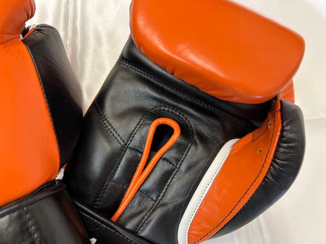プライズリング　ボクシンググローブ　本革製 14oz オレンジ