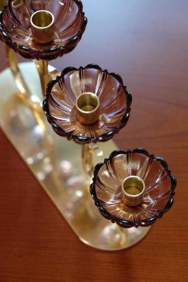 【えみーページ】北欧ビンテージ キャンドルホルダー キャンドルスタンド