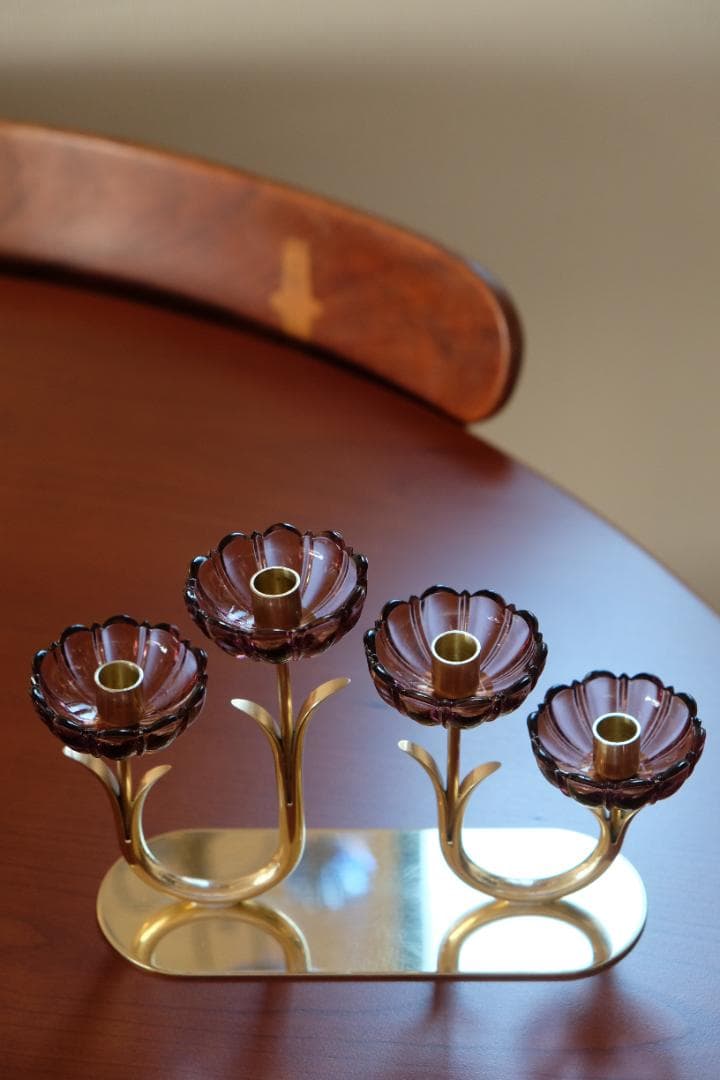 【えみーページ】北欧ビンテージ キャンドルホルダー キャンドルスタンド
