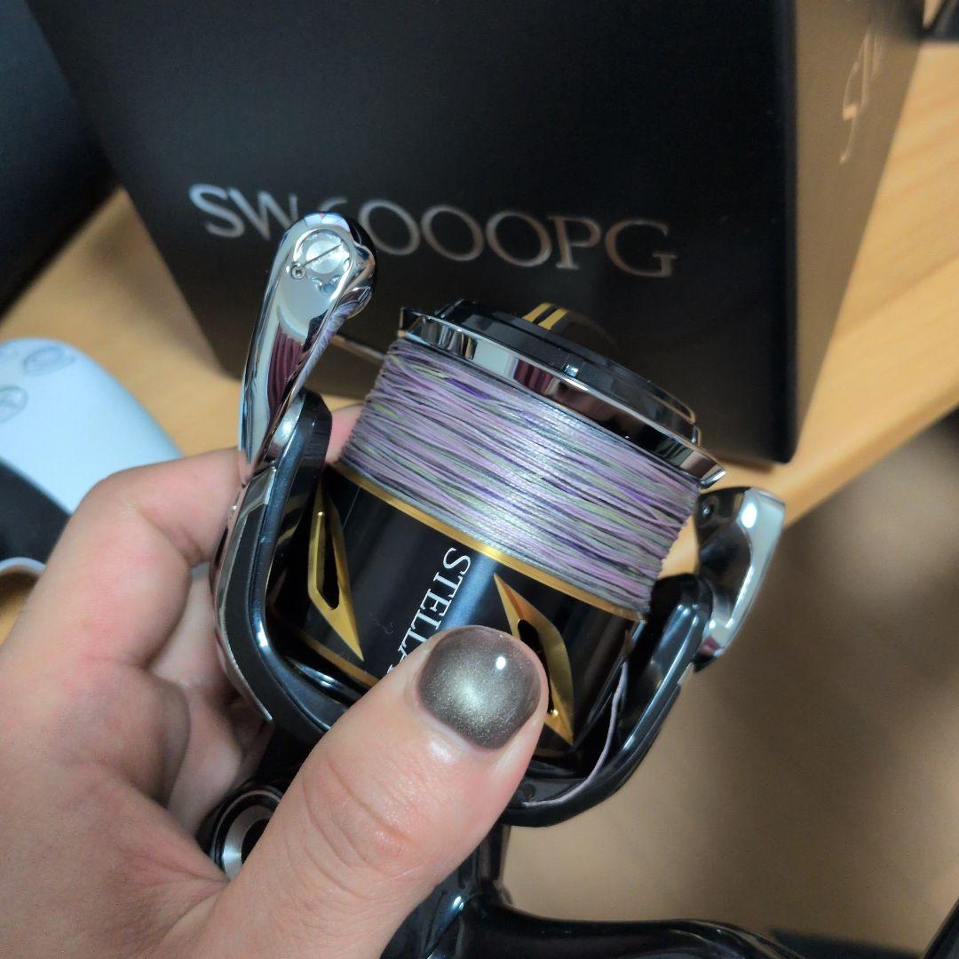 SHIMANO 20STELLA SW 6000PG リールスタンド付き