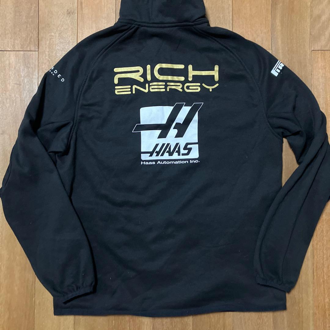 ハース　F1 チーム　チームスタッフ用　ハーフジップフリース　チーム支給品