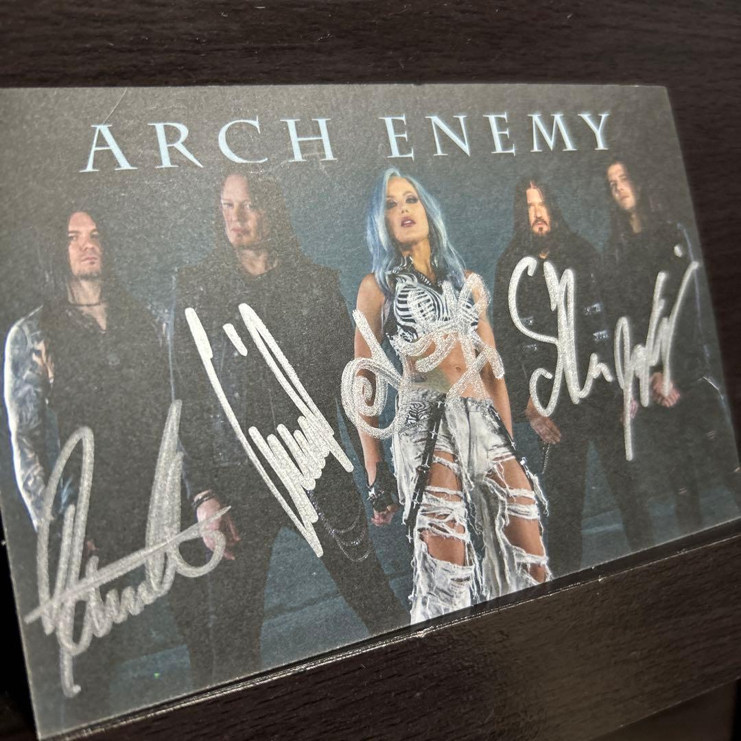 ARCH ENEMY サイン入りポストカード