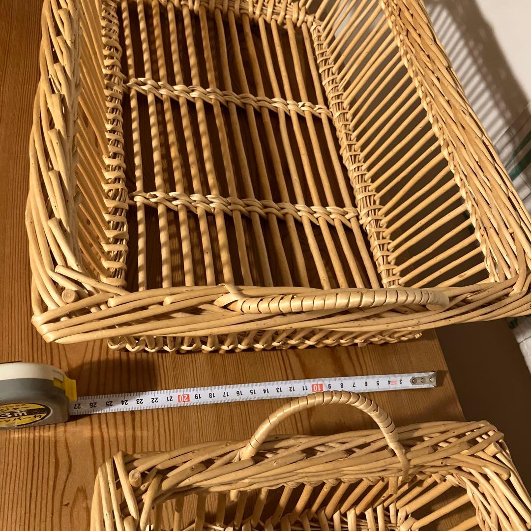 キャトルセゾン バスケットフランス柳かご 検)ハグオーワー 北欧暮らしの道具店