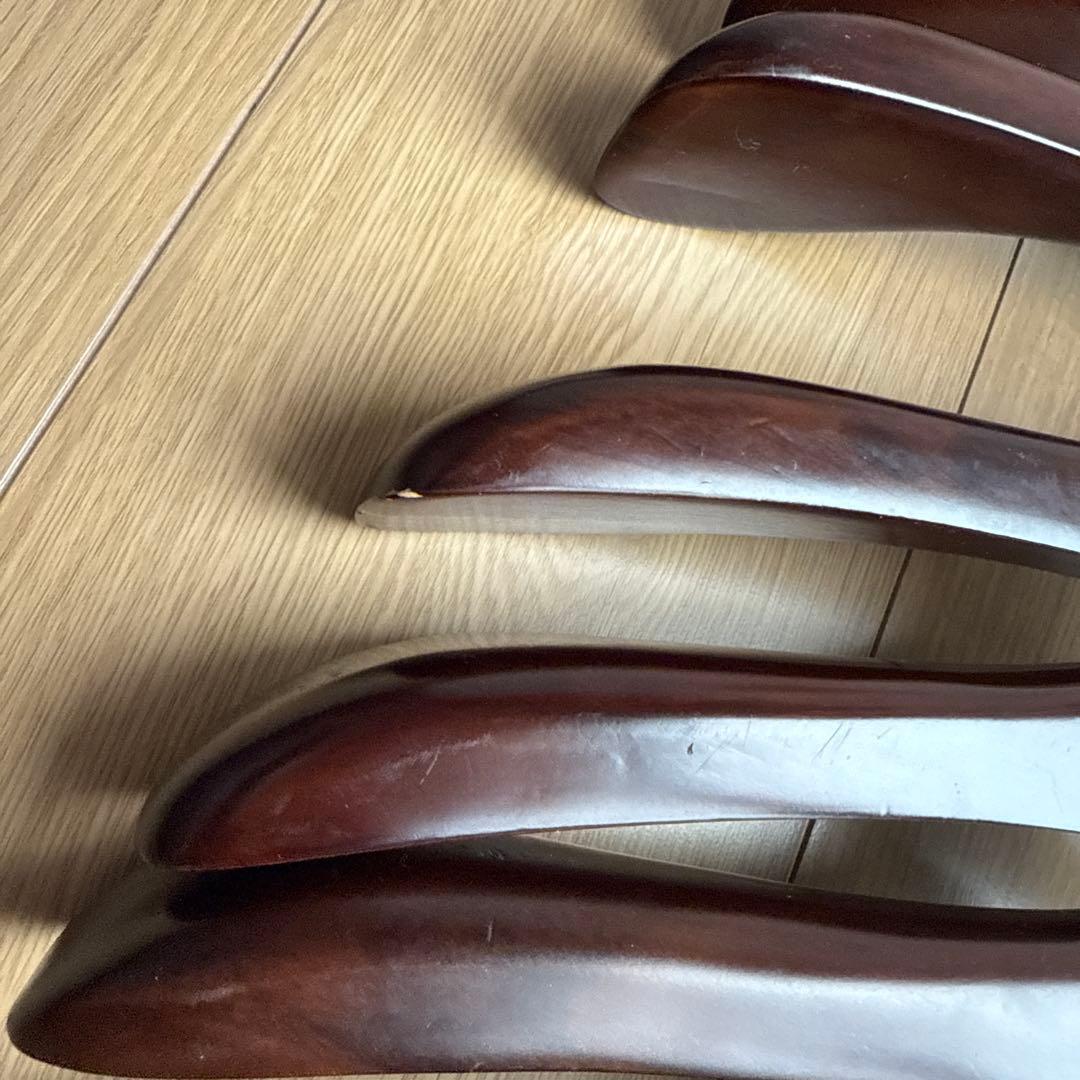バーバリーBURBERRY高級木製ハンガー 10個セット