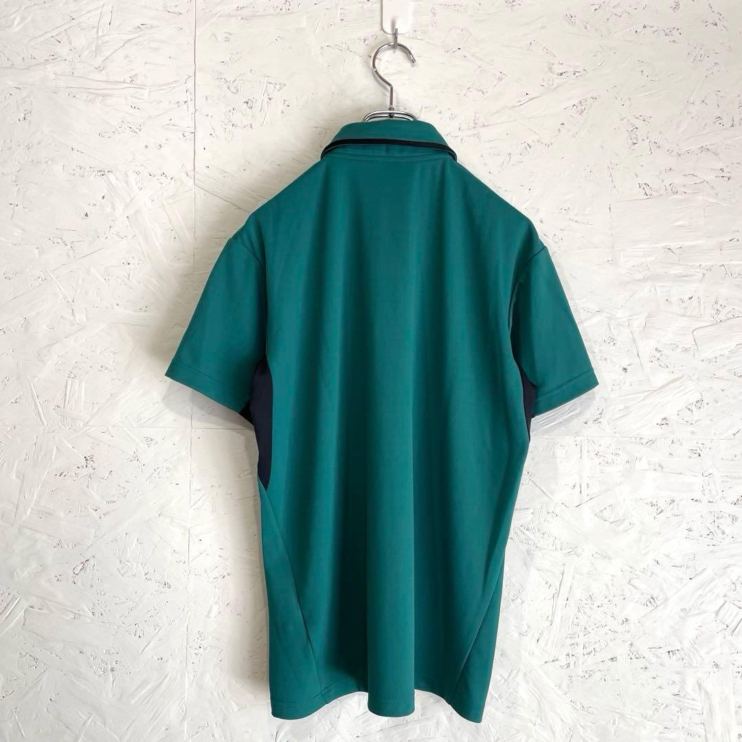 ゴルフウェア【DESCENTE】鹿の子半袖ポロシャツ　M