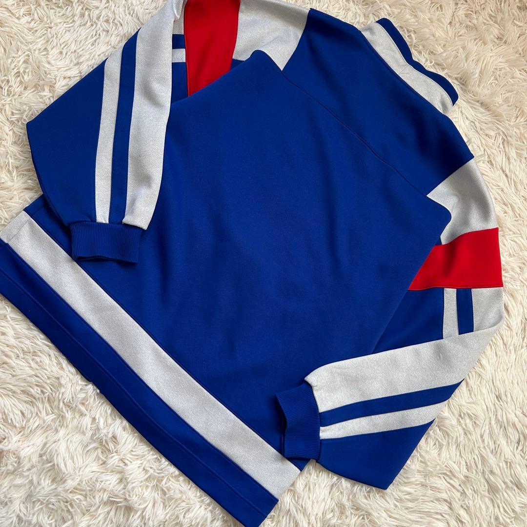 90s ルコックスポルティフ　ジャージ　上下　セットアップ　ブルー　ロゴ　L