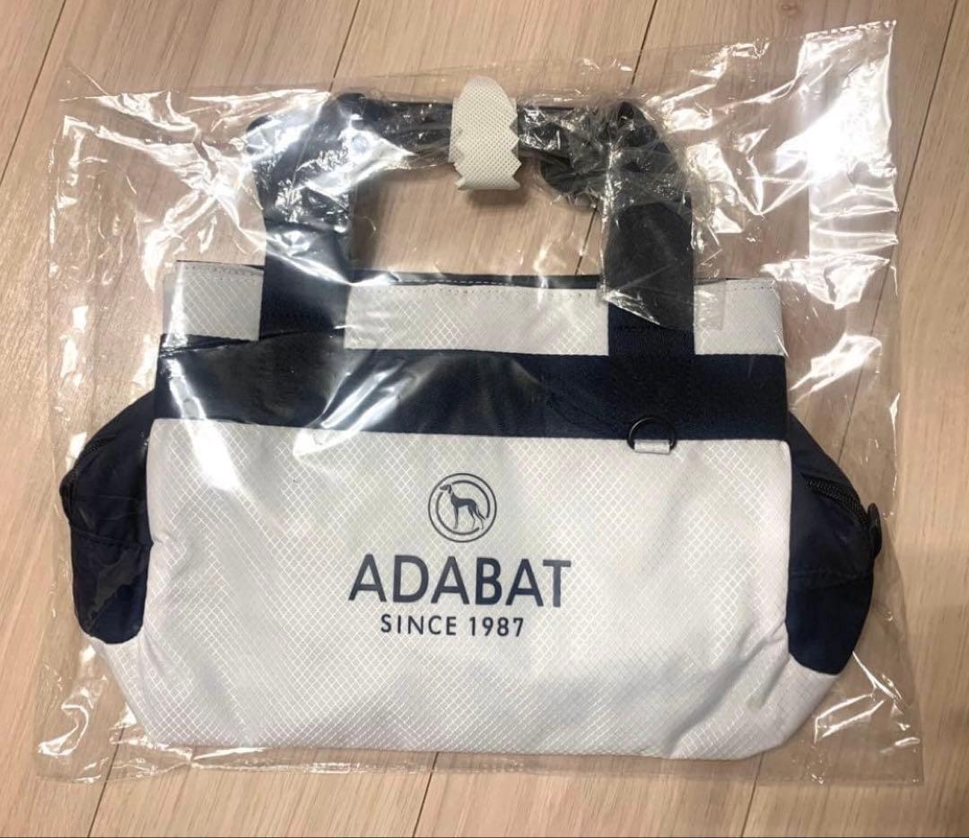 【新品未使用】アダバット adabat ロゴデザイン カートバッグ ホワイト