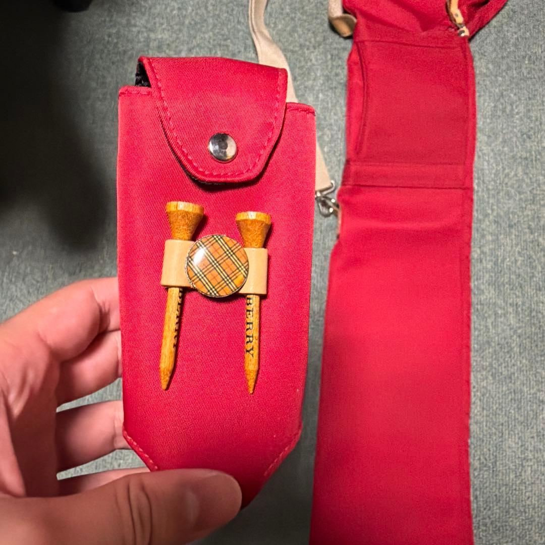 BURBERRY GOLF 赤 キャディバッグ